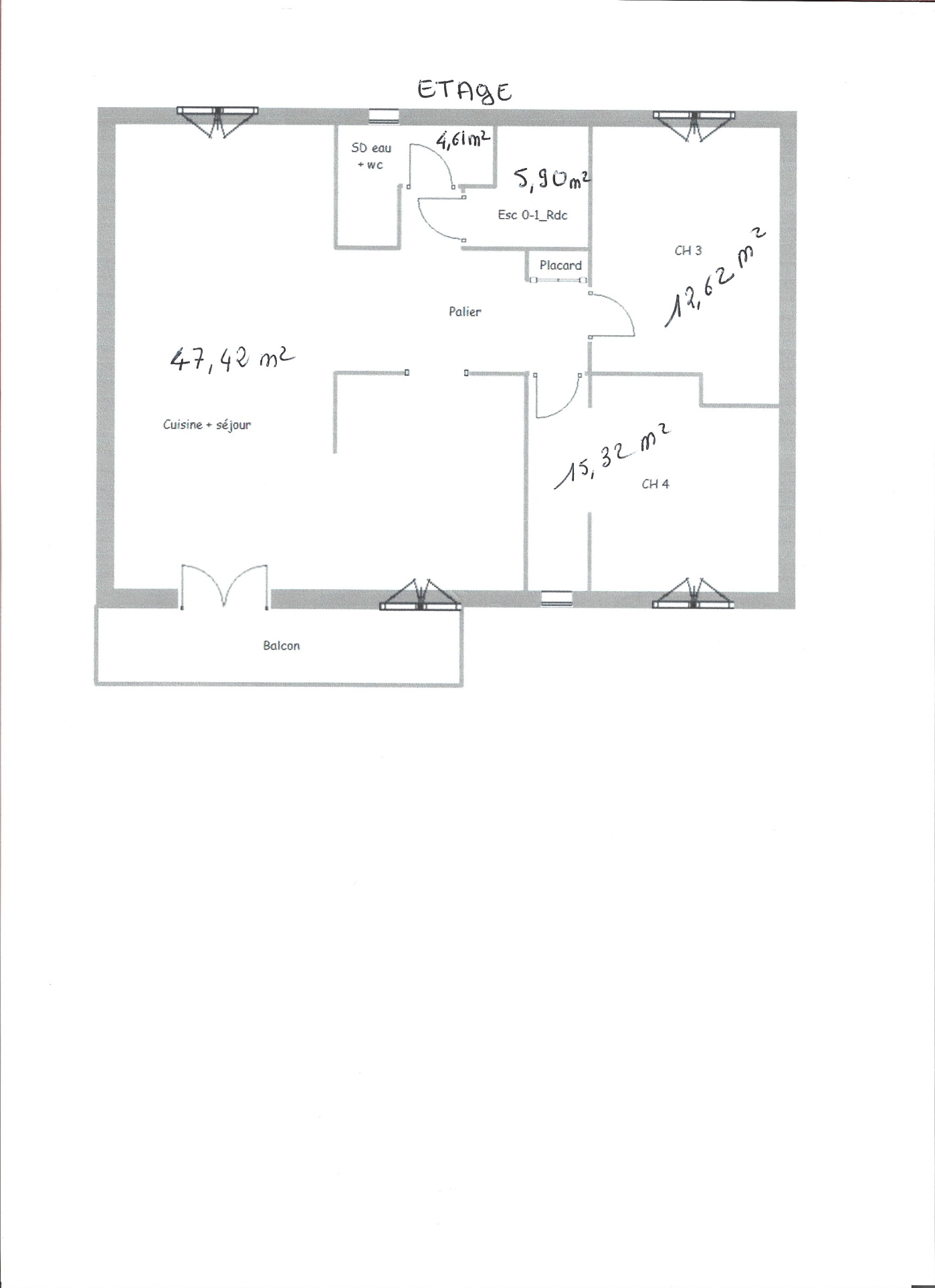 Villa Tence sur 611 m2 de terrain en partie rénovée