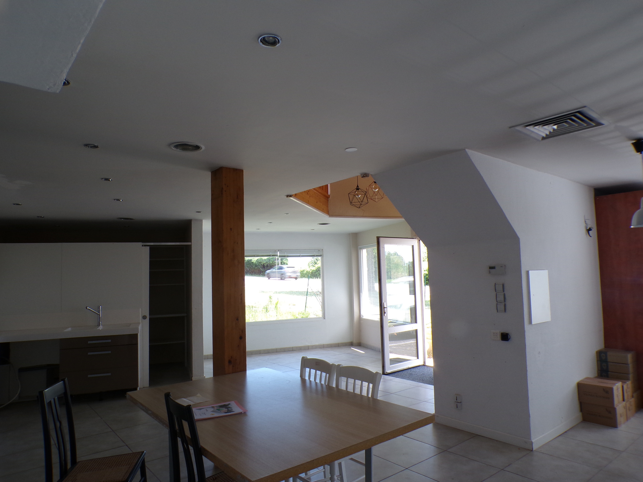 Maison ossature bois avec espace professionnel