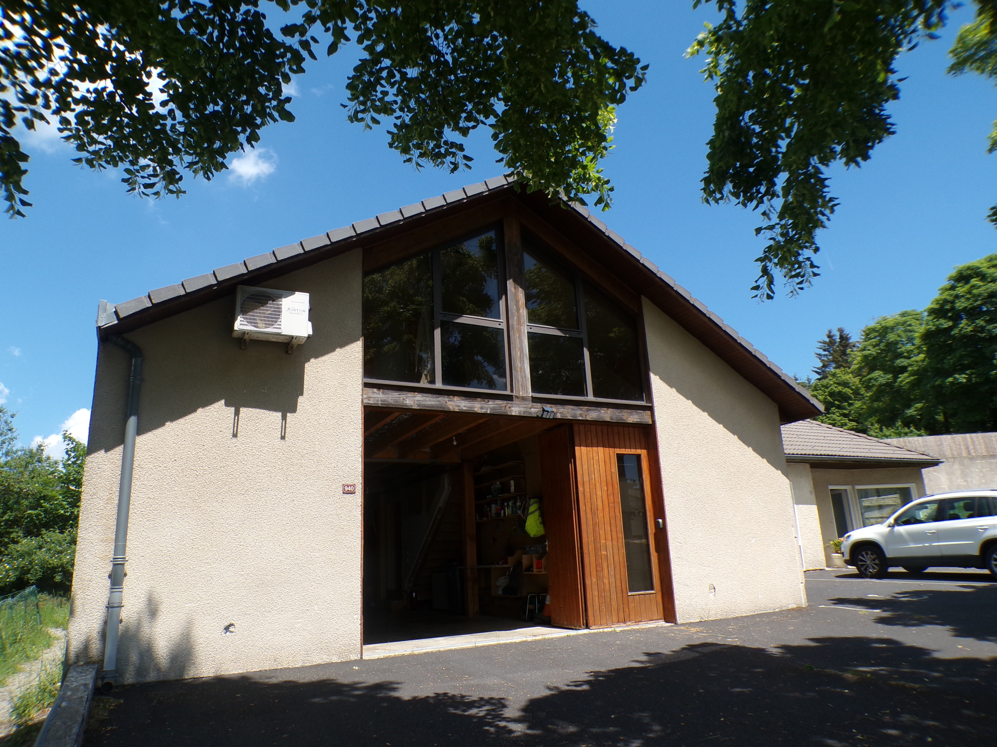 Maison ossature bois avec espace professionnel