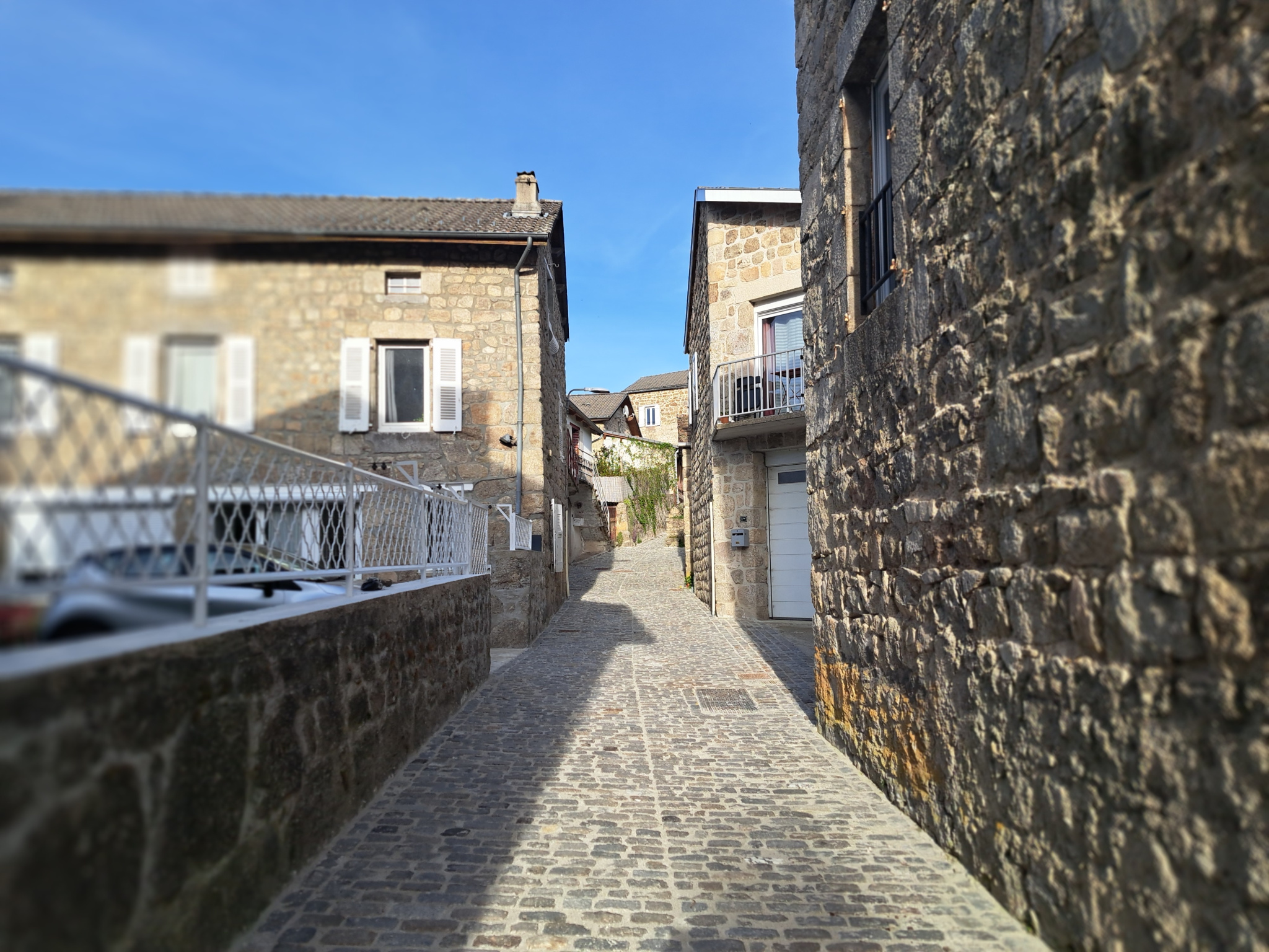Petite maison en pierres avec jardin centre de Tence