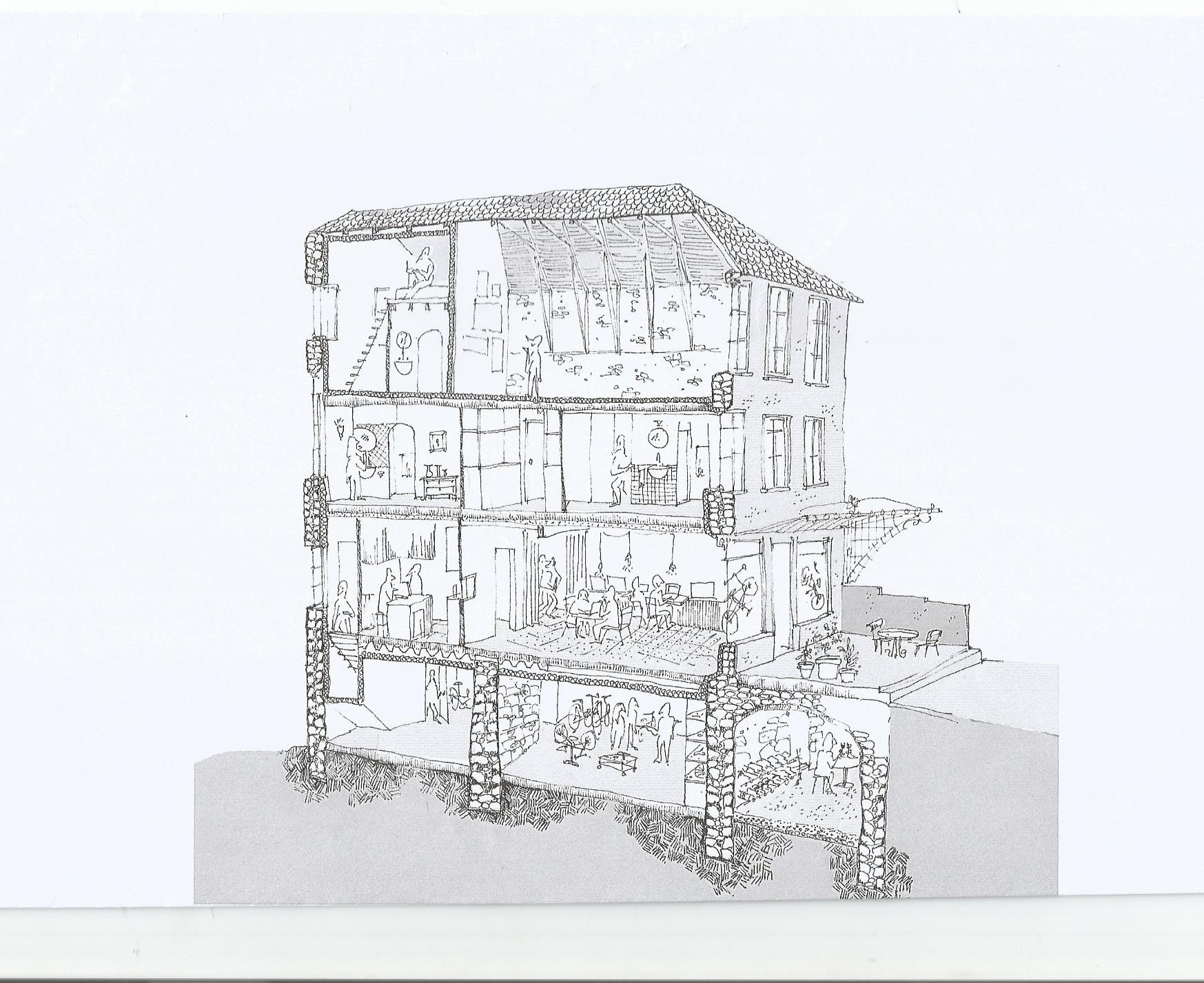 Chambres d'hôtes et galerie d'Art,  petite restauration